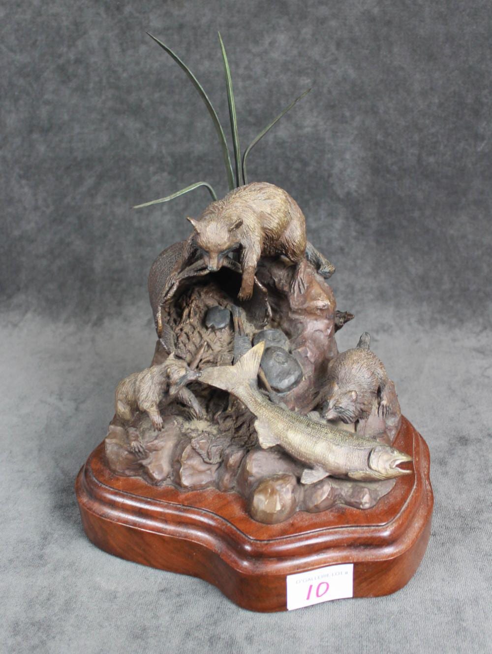 David Manuel comparable auction result: david manuel or wa b 1940 bronze wildlife sculpture