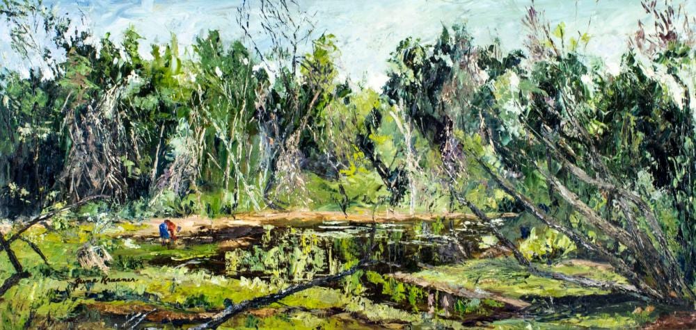 june krasner nj 1905 1991 oil painting · Broward Auction Gallery LLC · 2026-05-17 June Krasner comparable auction result: june krasner nj 1905 1991 oil painting