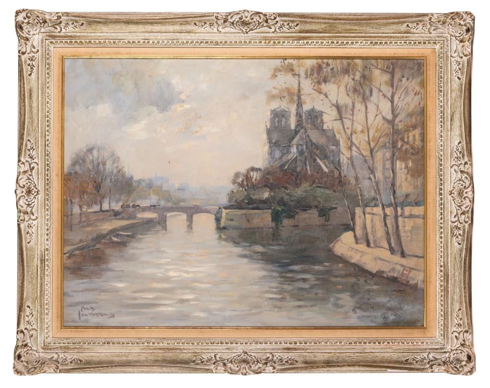 Johannes Korthals comparable auction result: jan korthals dutch 20th century paris cityscape