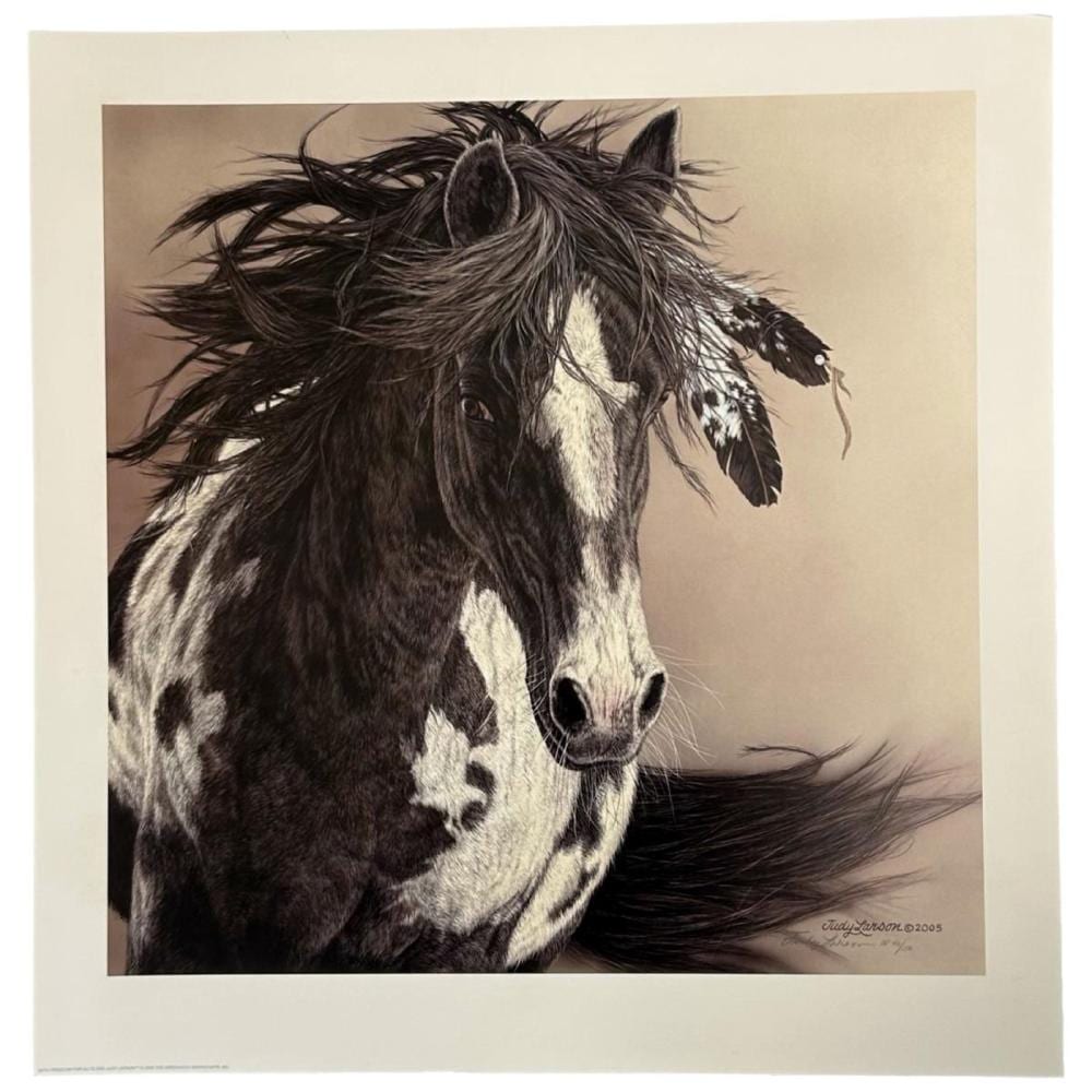 Judy Larson comparable auction result: ap signed judy larson with freedom for all print