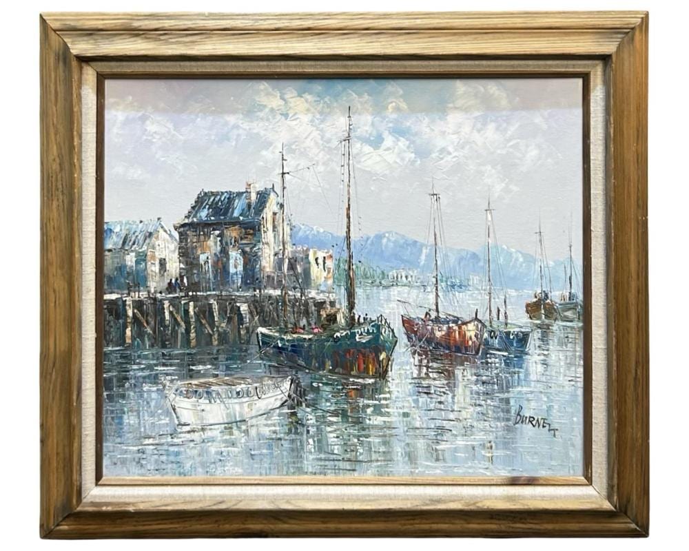 Signed Caroline C. Burnett Oil on Canvas sold by Monarch Auction and Estate Services, lot 1127 — auction record photograph