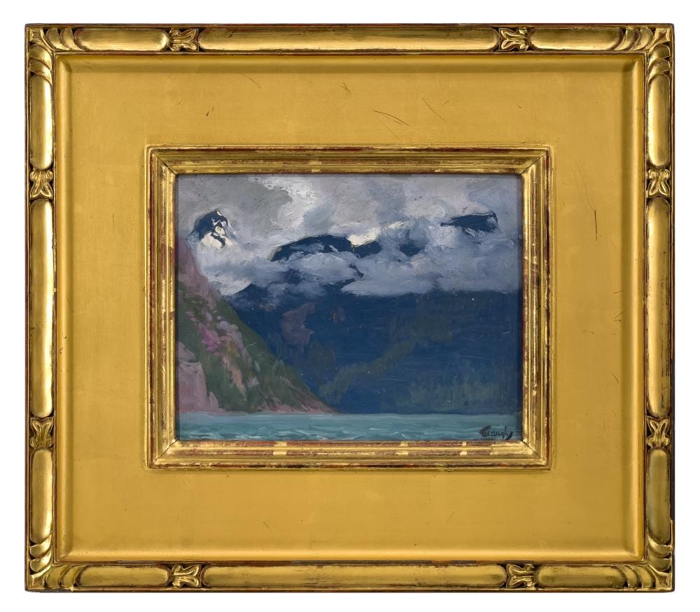Frederick Judd Waugh comparable auction result: frederick judd waugh jarvis inlet at entrance to vancouver oil on board