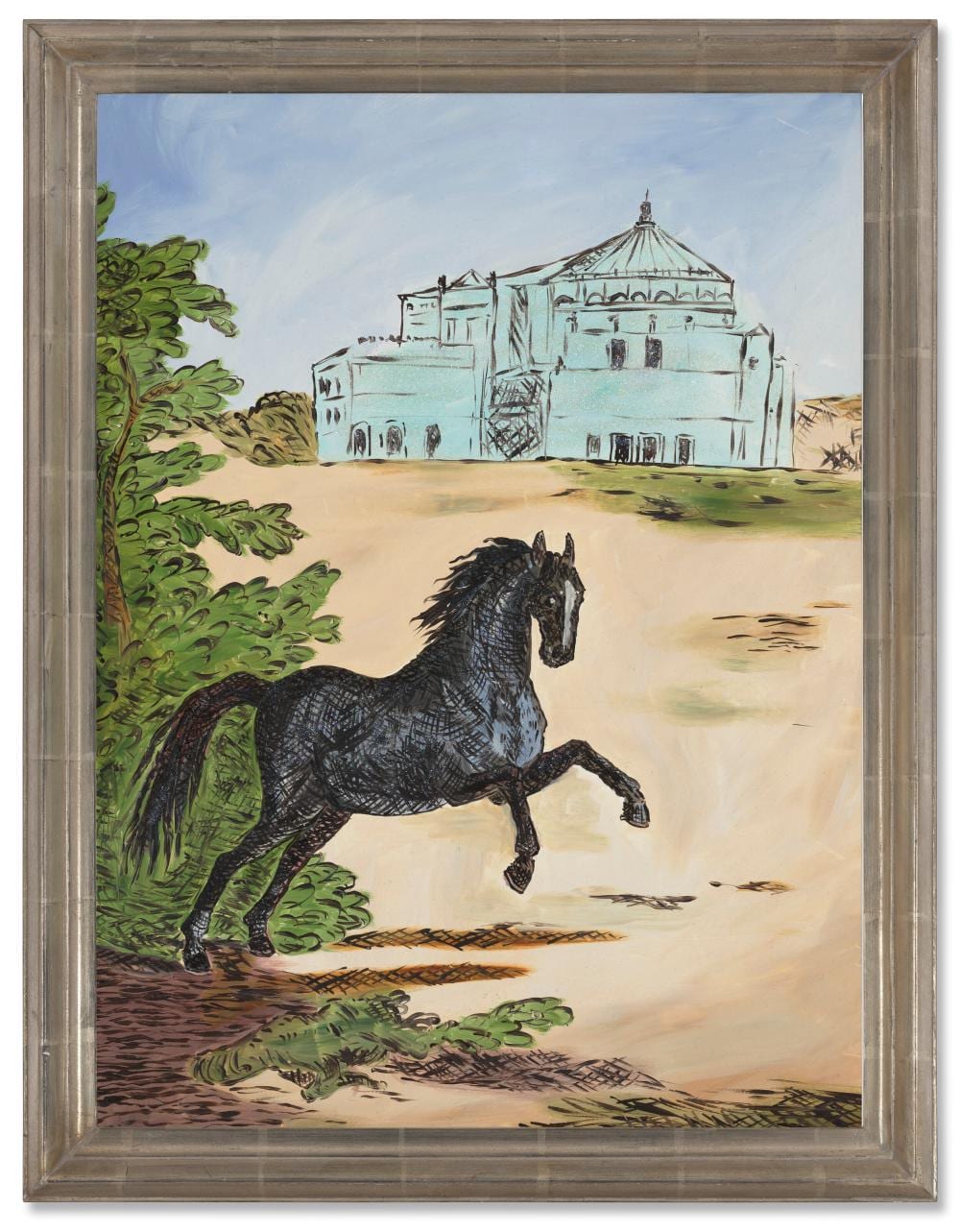 Karen Kilimnik comparable auction result: karen kilimnik b 1955 my pony the prince of darkness waiting for me o