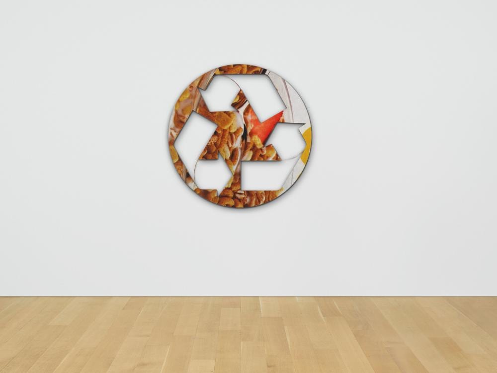Kelley Walker comparable auction result: kelley walker b 1969 untitled laser cut steel digital image and gold