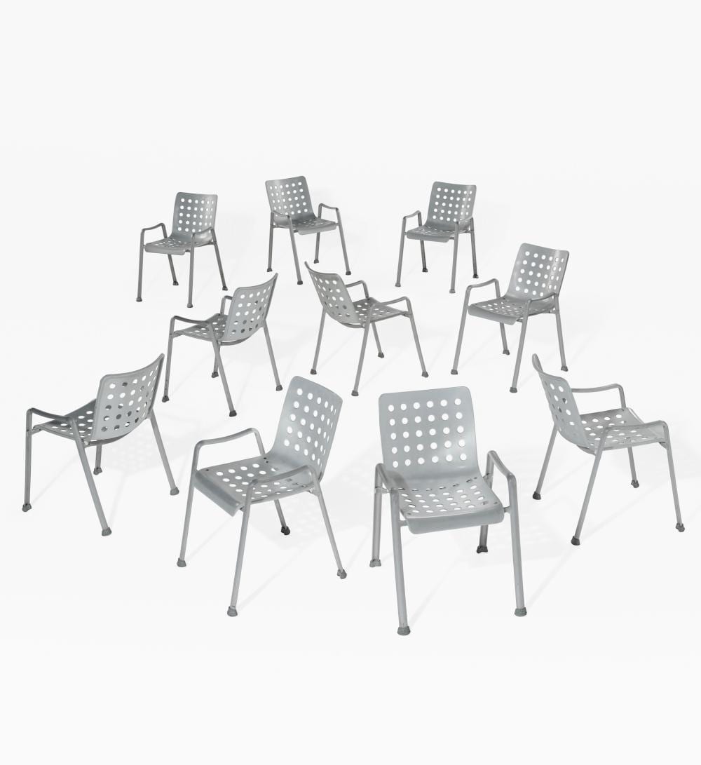 Hans Coray comparable auction result: hans coray 1906 1991 set of ten landi armchairs for the swiss nationa