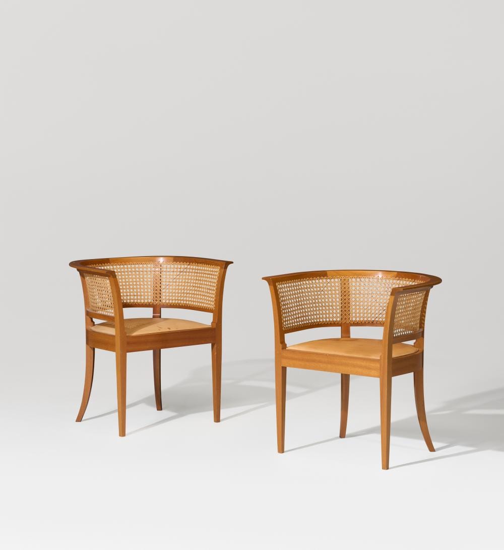 Kaare Klint comparable auction result: kaare klint 1888 1954 pair of faaborg armchairs model no 4395 desig