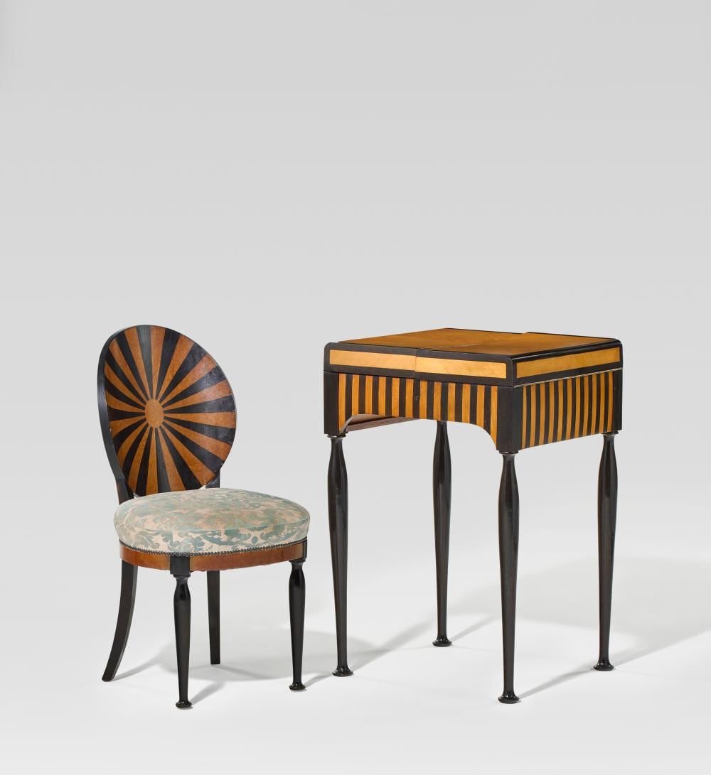 André Groult comparable auction result: andr groult 1884 1966 desk and side chair circa 1913 32 x 21 x 19