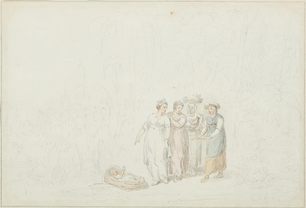 Anthony Devis comparable auction result: anthony devis british 1729 1816 the finding of the baby