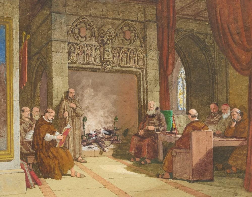 charles cattermole british 1832 1900 monks seated in an · Roseberys · 2026-03-10 Charles Cattermole comparable auction result: charles cattermole british 1832 1900 monks seated in an