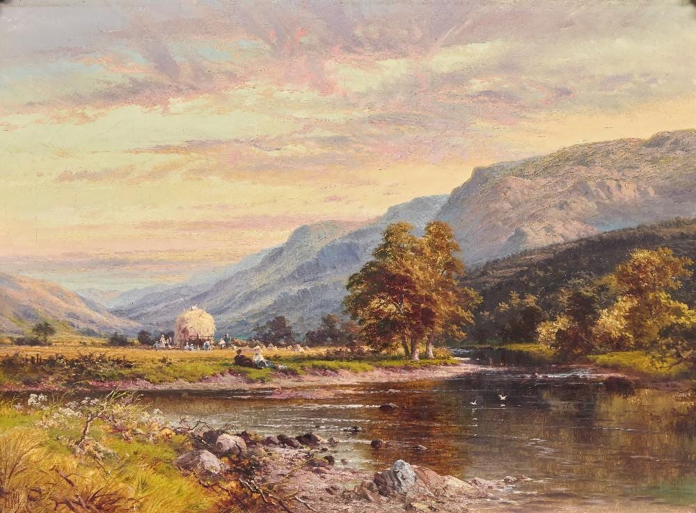 Benjamin Williams Leader comparable auction result: benjamin williams leader ra british 1831 1923 a mounta