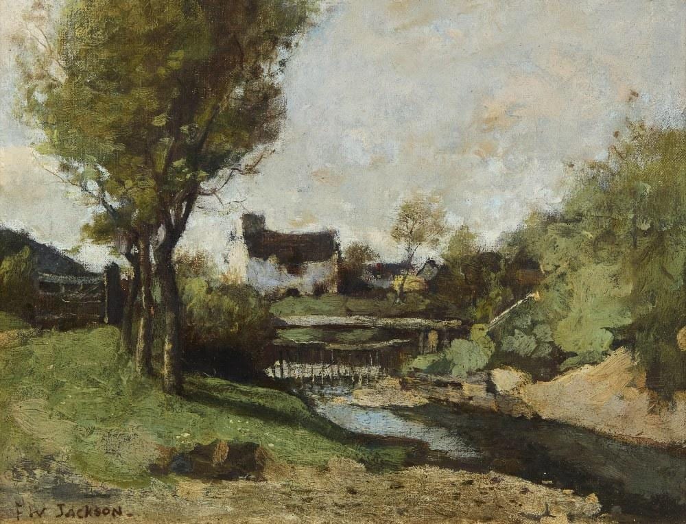 Frederick William Jackson comparable auction result: frederick william jackson rba british 1859 1918 view o