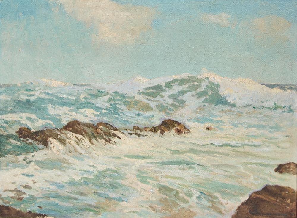 John Wheatley comparable auction result: john laviers wheatley british 1892 1955 stormy seas wit