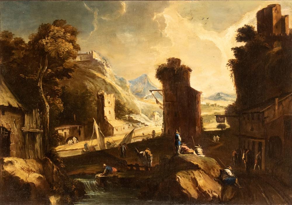 Marco Ricci comparable auction result: marco ricci 1676 belluno venezia 1729