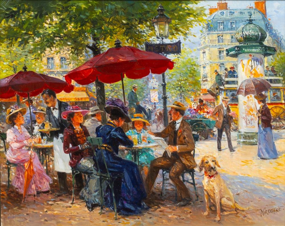 Detlev Nitschke comparable auction result: detlev nitschke berlin 1935 street caf
