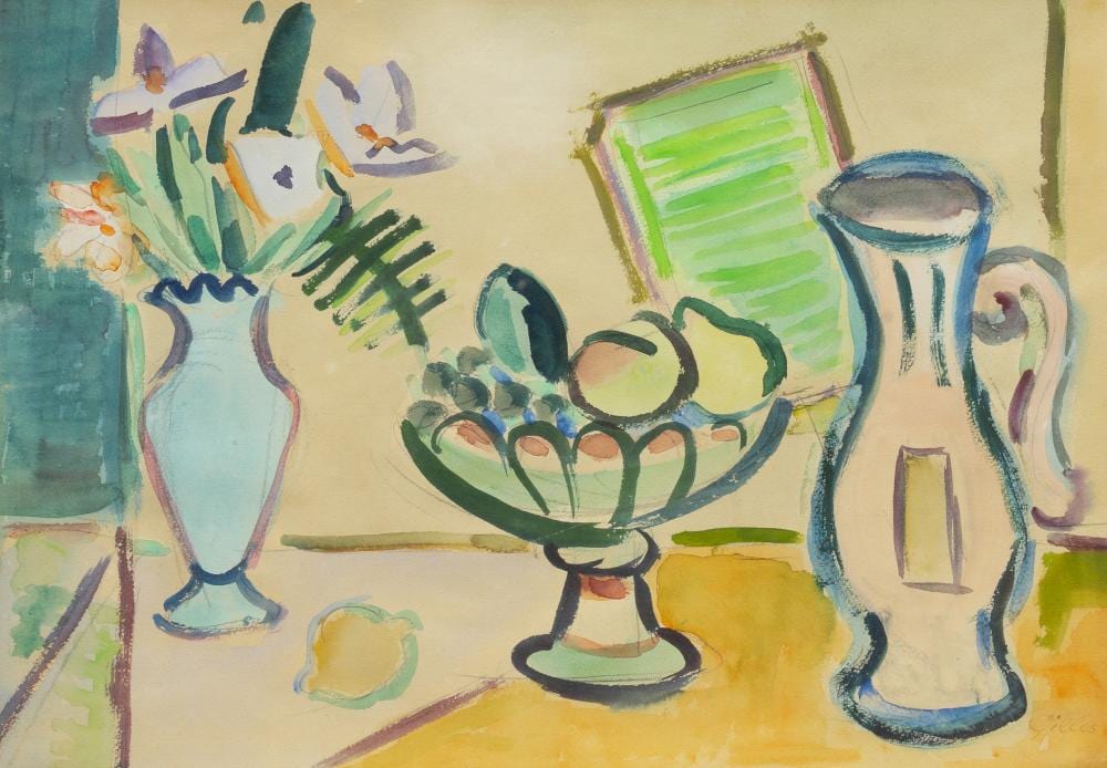 Werner Gilles comparable auction result: werner gilles rheydt 1894 essen 1961 still life