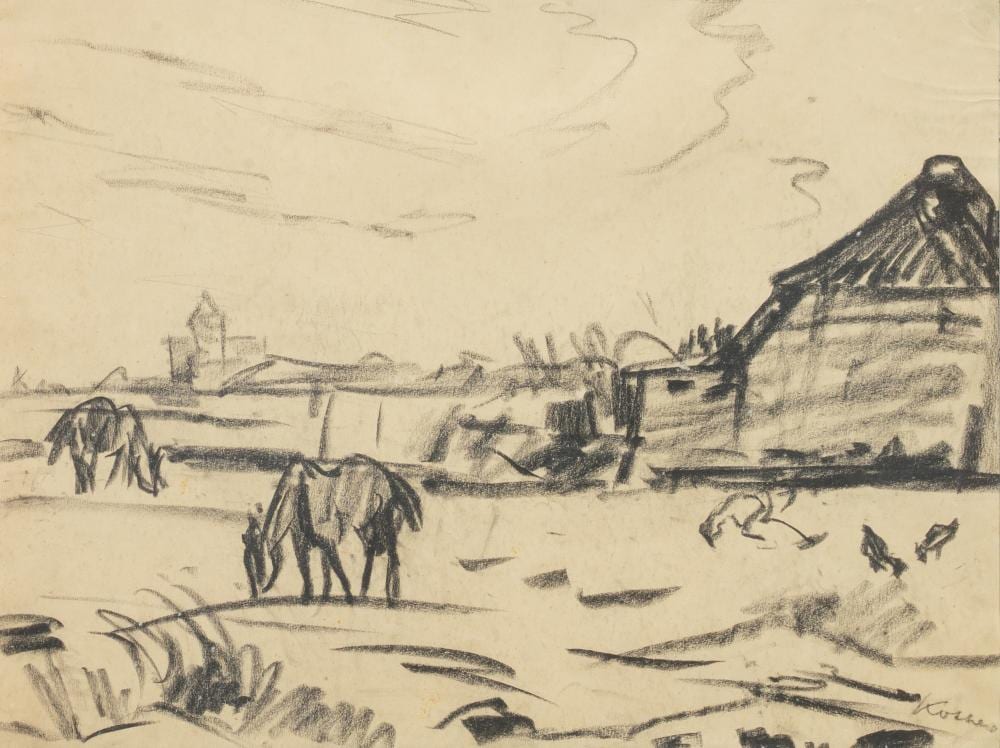 Paul Kother comparable auction result: paul kother leipzig 1878 weimar 1963 extensive landscape