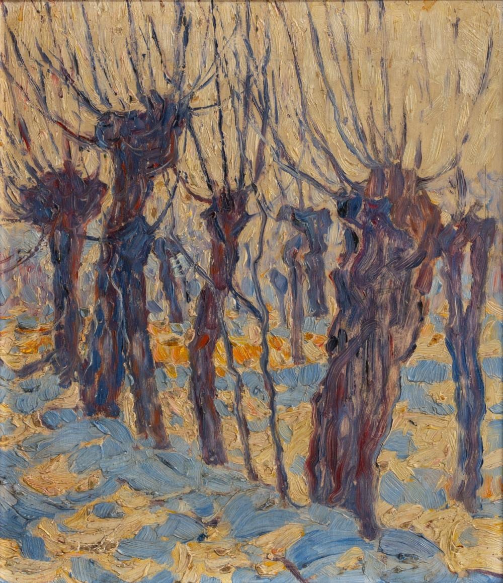 Carl Arp comparable auction result: carl arp kiel 1867 jena 1913 willow trees in winter