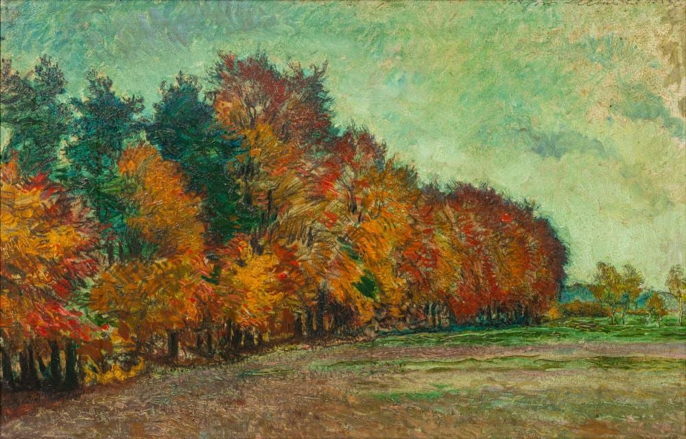 Arthur Illies comparable auction result: arthur illies hamburg 1870 l neburg 1952 autumn forest