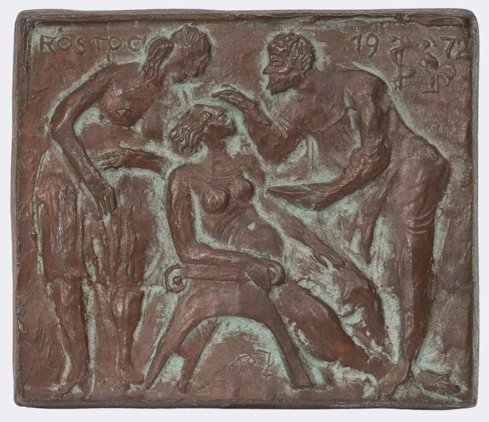 Jo Jastram comparable auction result: jo jastram rostock 1928 ribnitz damgarten 2011 a relief plaque with figurative scene
