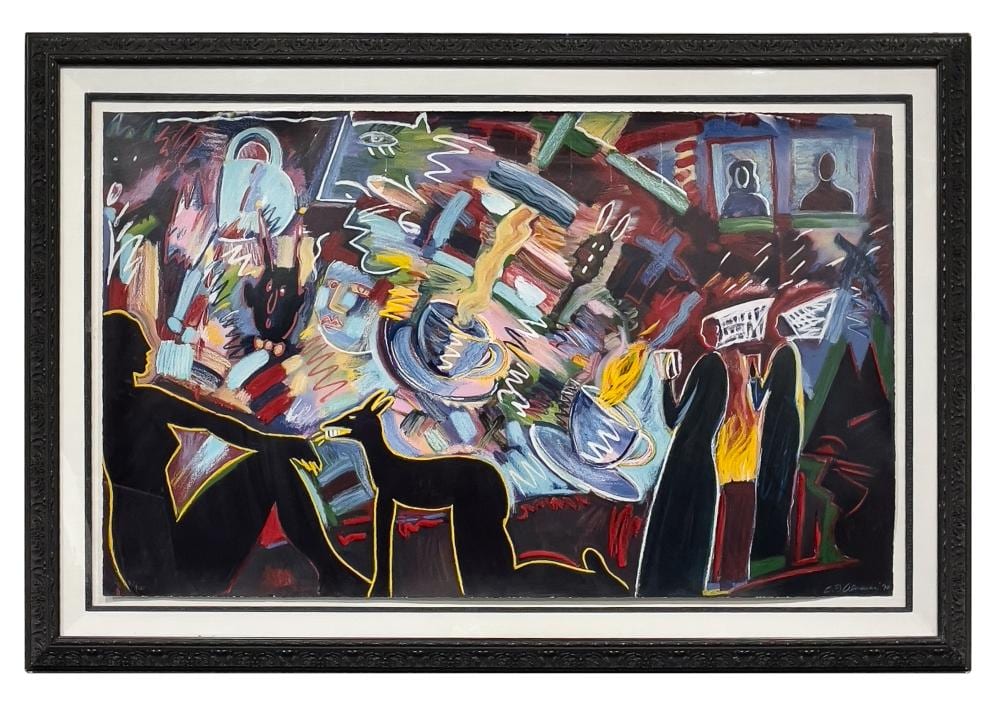 Carlos Almaraz comparable auction result: carlos almaraz the pleasure is mine screenprint