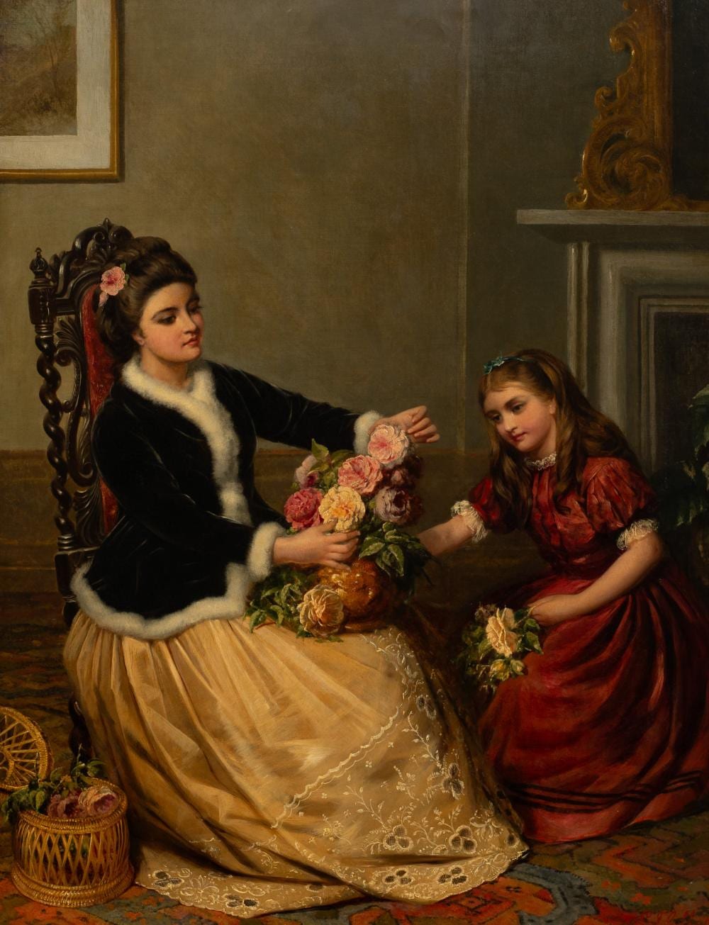 arranging flowers painting by edward john cobbett · Direct Auction Galleries, Inc. · 2026-02-28 Edward John Cobbett comparable auction result: arranging flowers painting by edward john cobbett