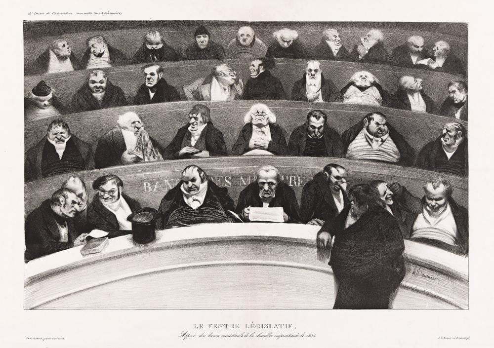 Honoré Daumier comparable auction result: honor daumier 1808 1879 le ventre l gislatif 1834