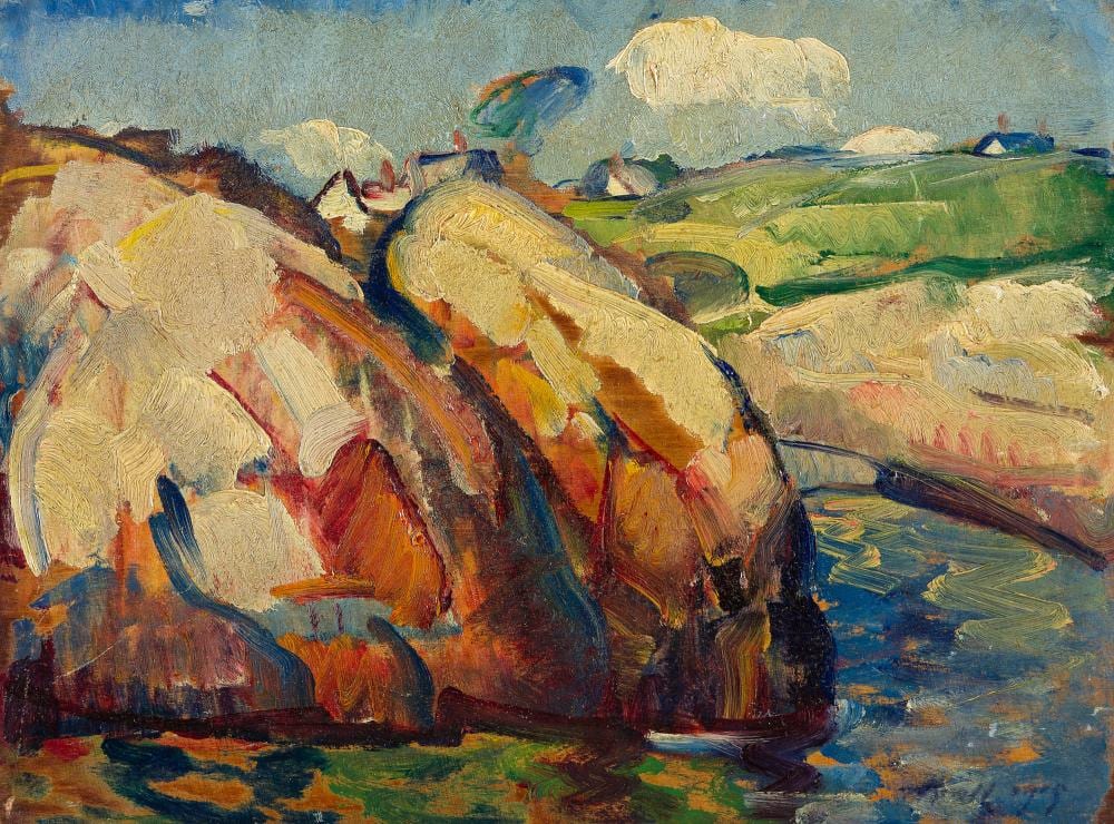 Leon Kroll comparable auction result: leon kroll 1884 1974 sunlight on the coast 1905