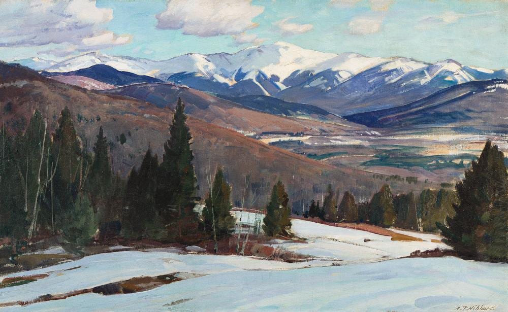 Aldro Thompson Hibbard comparable auction result: aldro thompson hibbard 1886 1972 vermont mountain range