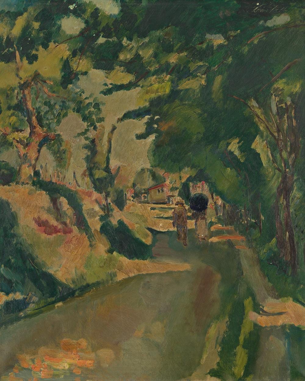 Leon Kelly comparable auction result: leon kelly 1901 1982 le couple sur un all e circa 1925