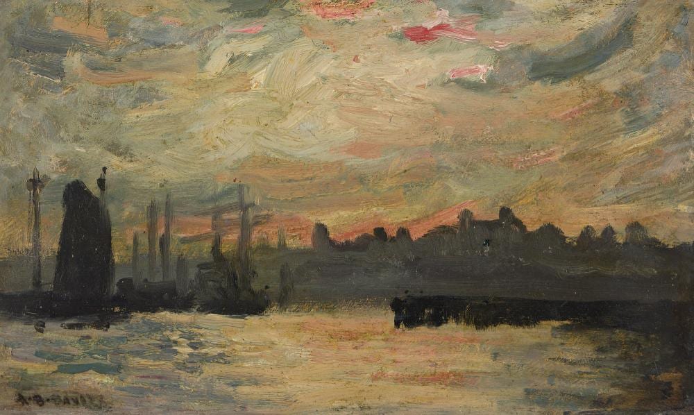 Arthur Bowen Davies comparable auction result: arthur bowen davies 1862 1928 evening the bay
