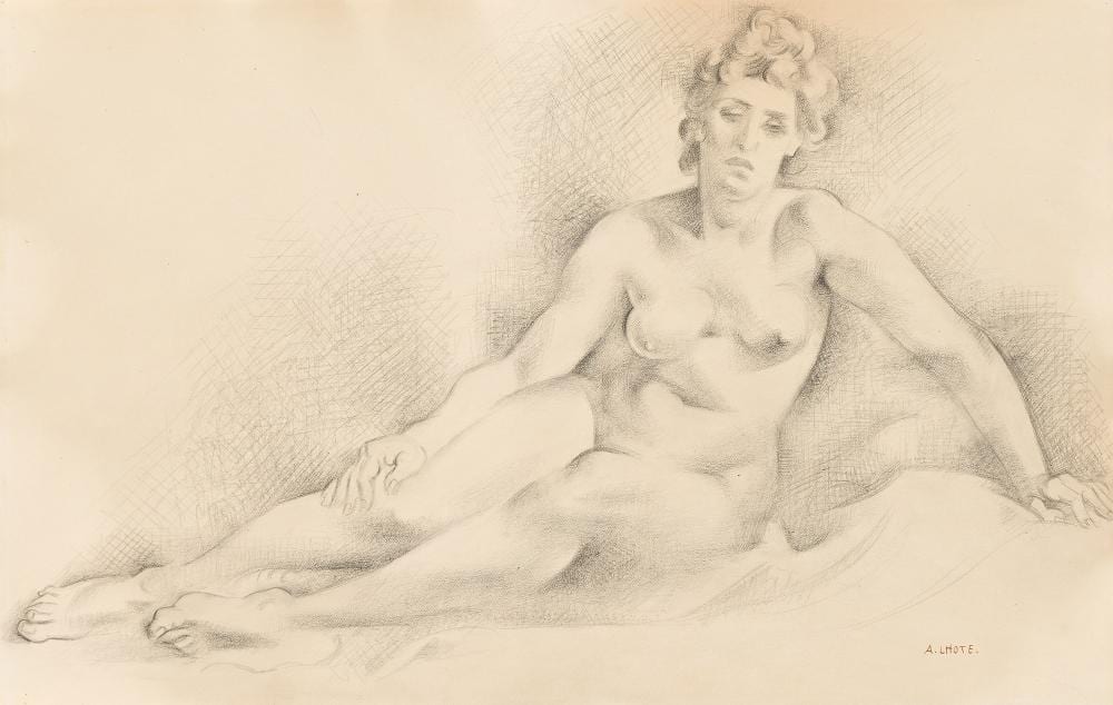 André Lhote comparable auction result: andr lhote 1885 1962 lounging nude circa 1920