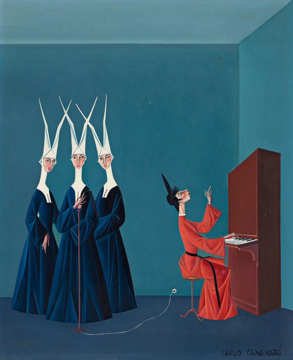 Carlo Canevari comparable auction result: carlo canevari 1922 1996 untitled concert