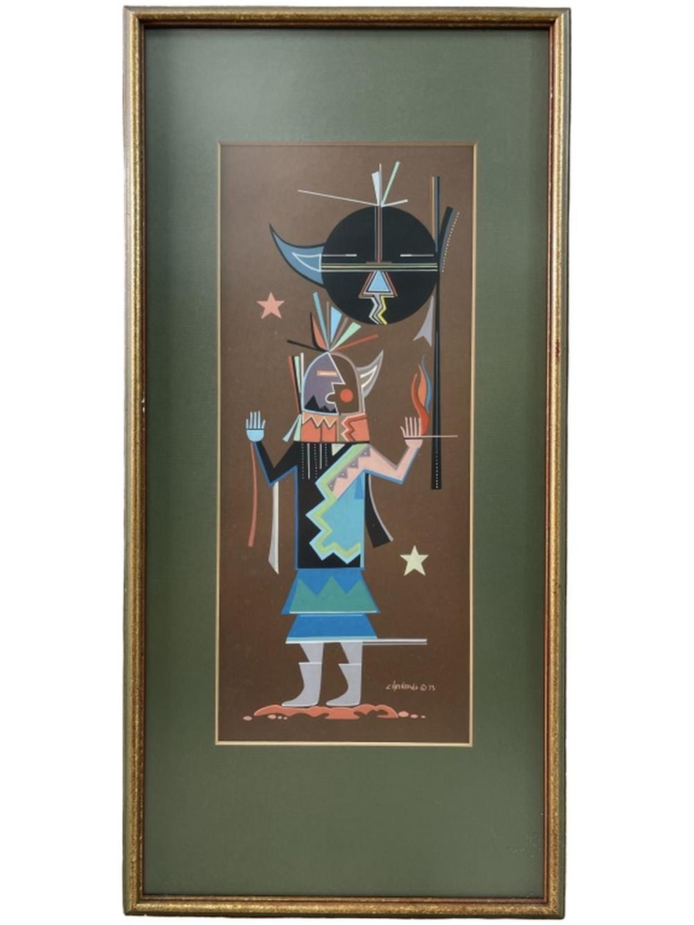 Chethlahe comparable auction result: david chethlahe paladin pueblo kachina