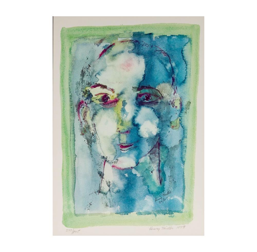 Henry Miller comparable auction result: henry miller 1891 1980 blue face