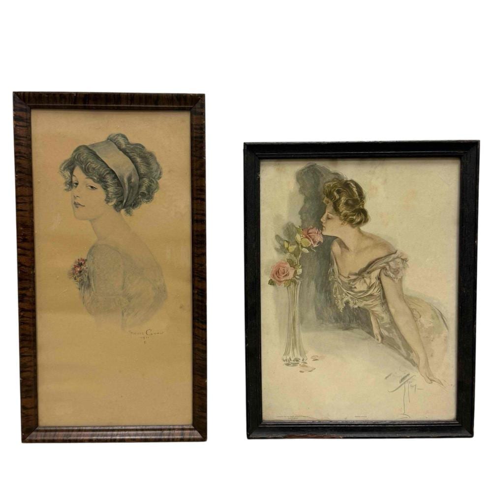 Archie Gunn comparable auction result: archie gunn and harrison fisher fashion prints