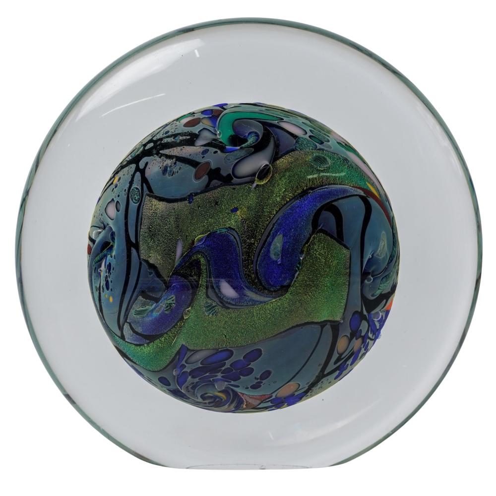 Rollin Karg comparable auction result: rollin karg american b 1944 diochroic art glass sculpture