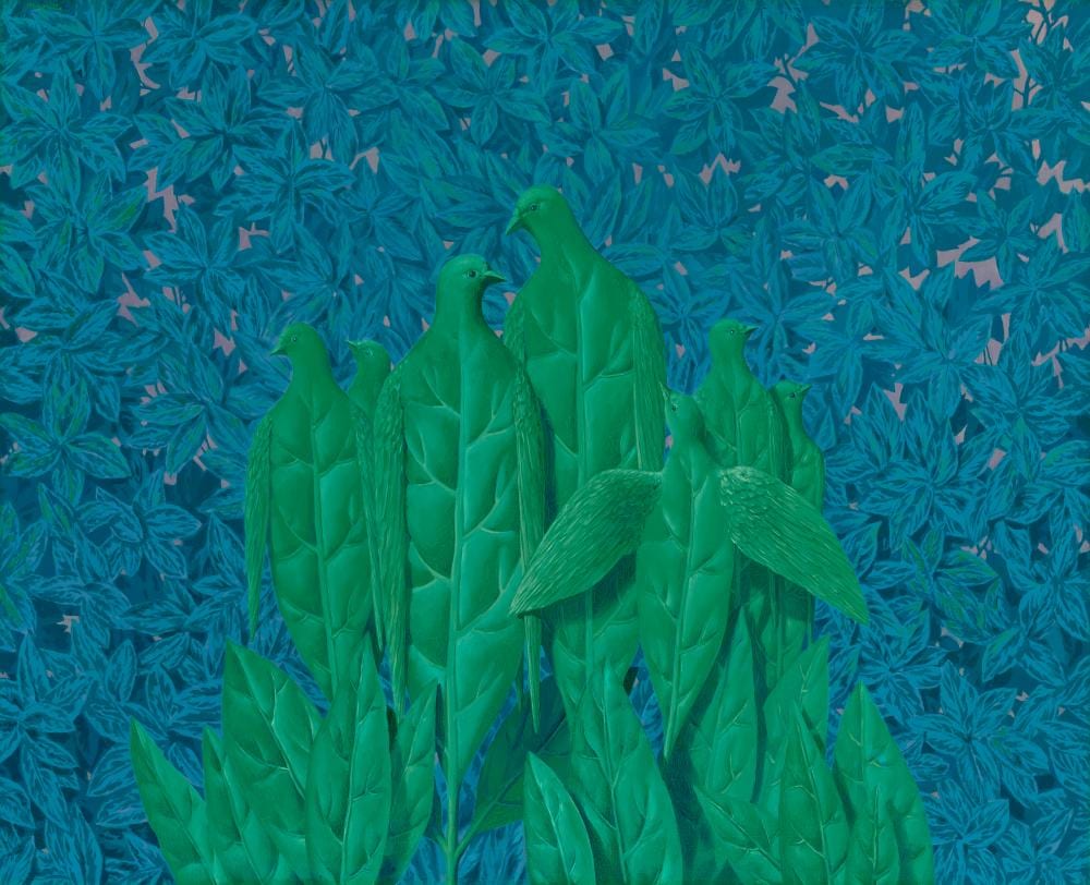 René Magritte (1898-1967). Les grâces naturelles. oil on canvas32 1/8 x 39 comparable sale