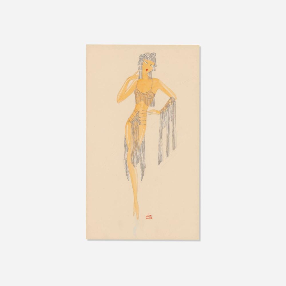 zig louis gaudin costume design maquette · Poster Auctions International Inc · 2026-03-10 Louis Gaudin comparable auction result: zig louis gaudin costume design maquette