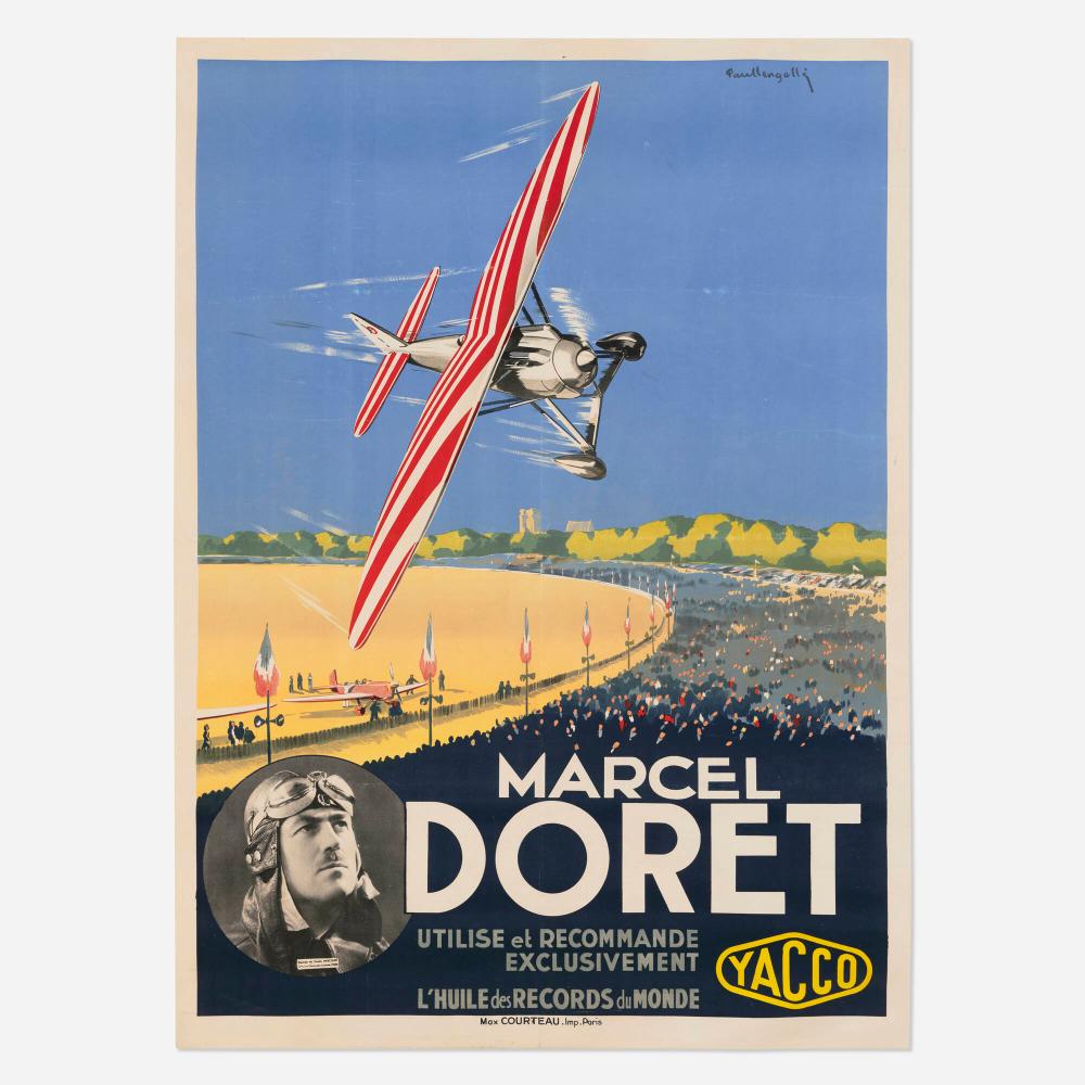 Paul Lengelle comparable auction result: paul lengelle marcel doret yacco vintage poster