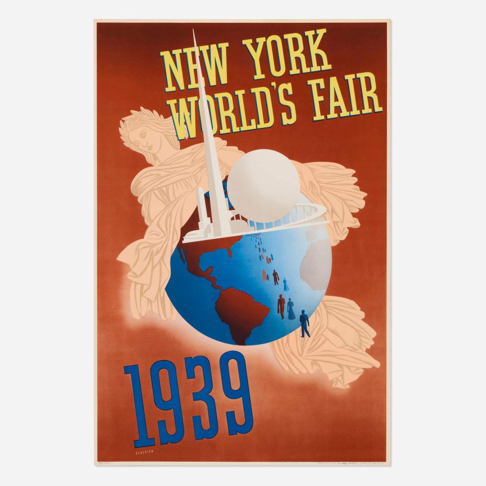 John Carlton Atherton comparable auction result: john carlton atherton new york world s fair 1939 vintage poster