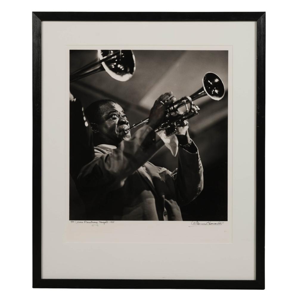Herman Leonard comparable auction result: herman leonard 1923 2010 louis armstrong signed