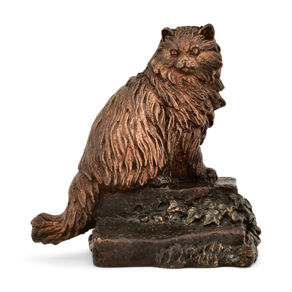 Henriette Ronner comparable auction result: henriette ronner dutch belgian 1821 1909 bronze sculpture of a cat