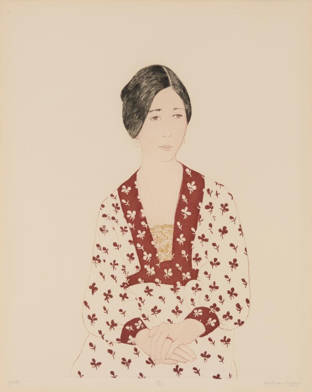 Beth Van Hoesen comparable auction result: beth van hoesen 1926 2010 judy 1972