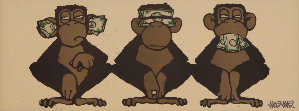 mau mau 21st century three monkeys · John Moran Auctioneers · 2026-03-10 MAU MAU comparable auction result: mau mau 21st century three monkeys