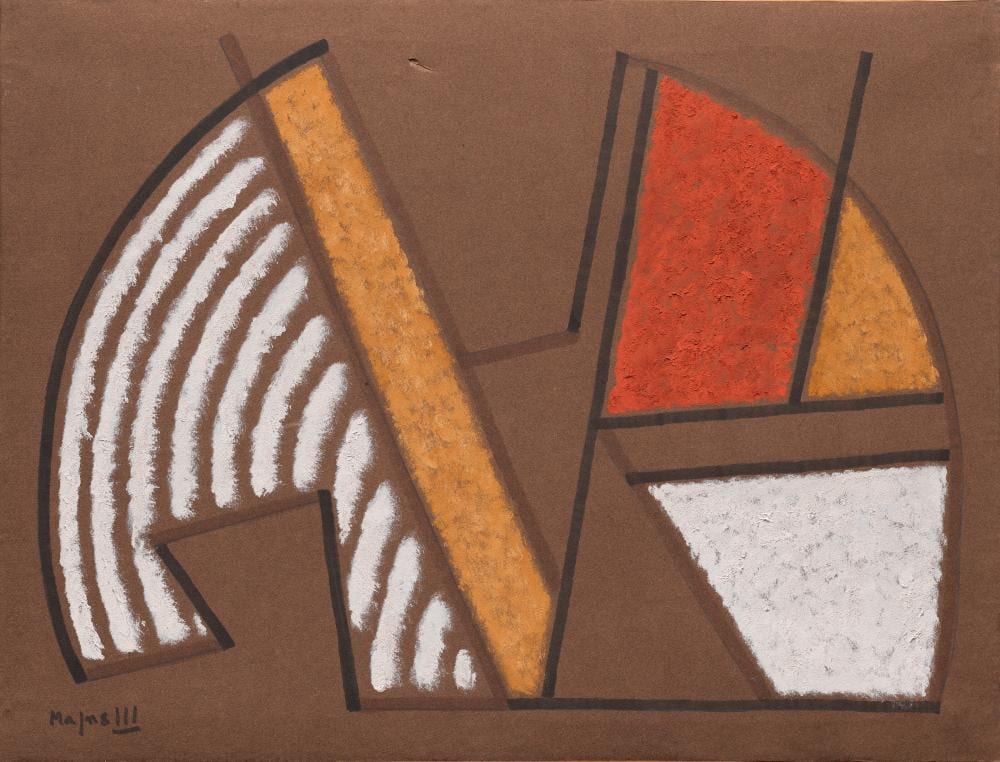 Alberto Magnelli comparable auction result: alberto magnelli 1888 1971 composition brun blanc rouge composition