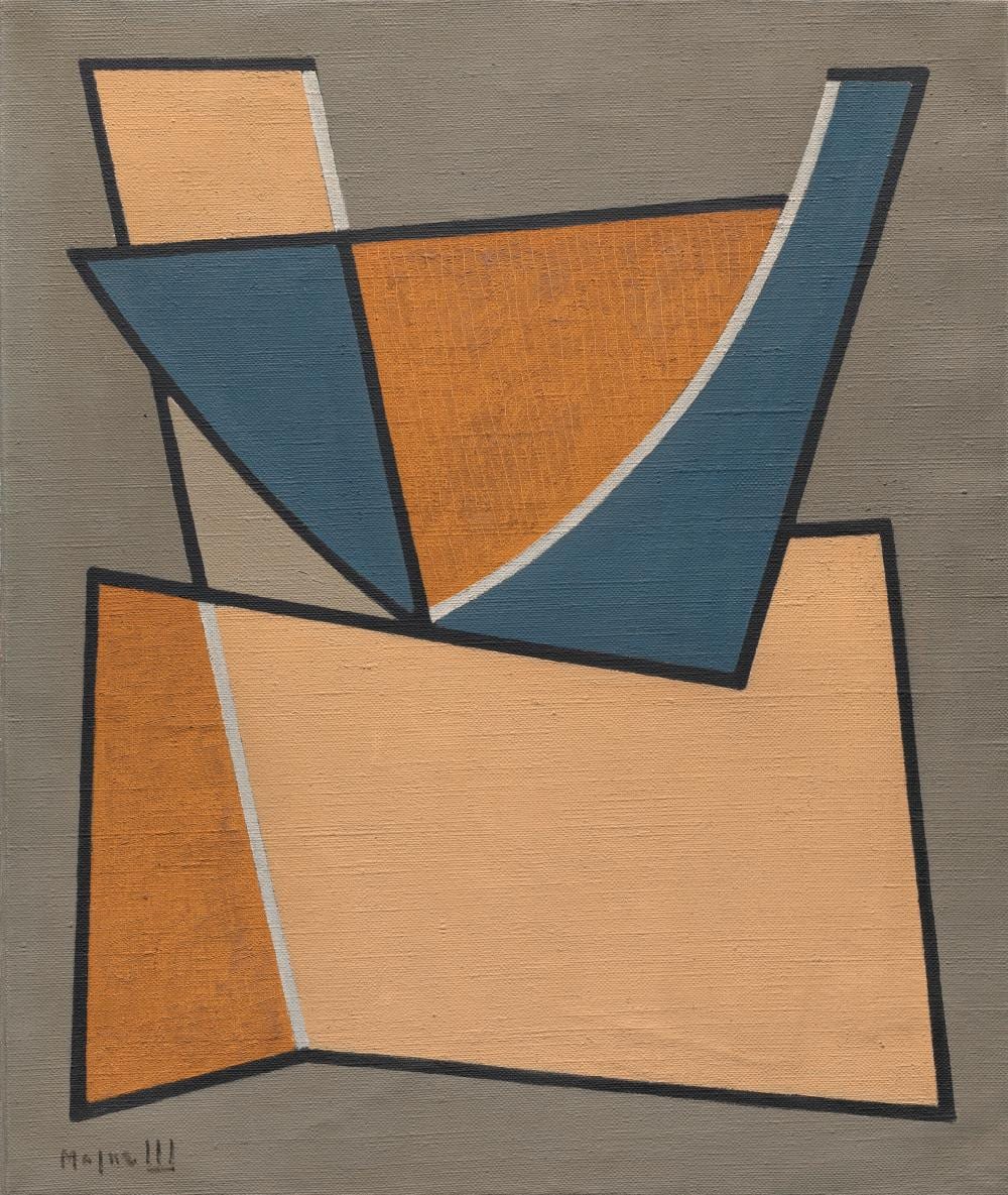 Alberto Magnelli comparable auction result: alberto magnelli 1888 1971 composition oil and grattage on canvas22 x