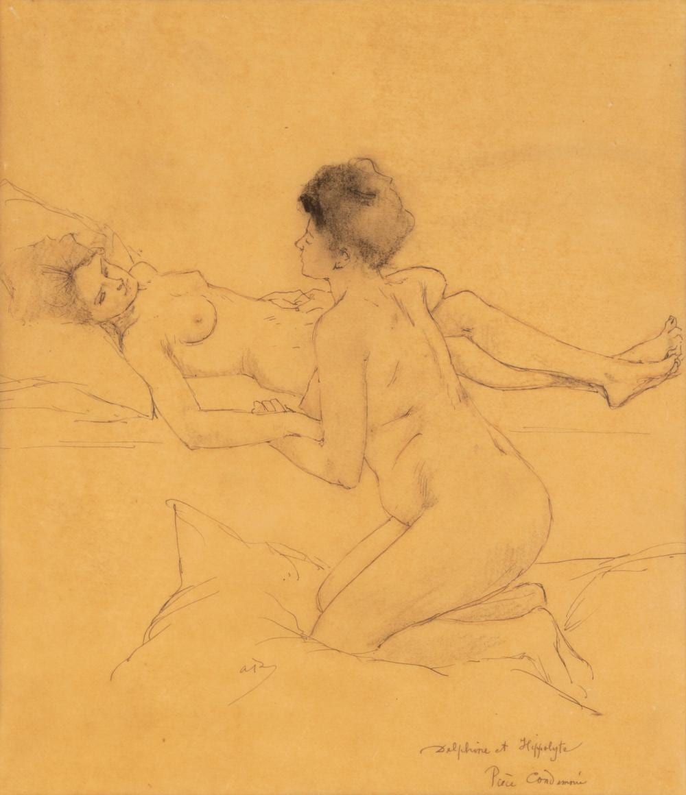 Armand Rassenfosse comparable auction result: armand rassenfosse 1862 1934 delphine et hippolyte delphine and hippoly
