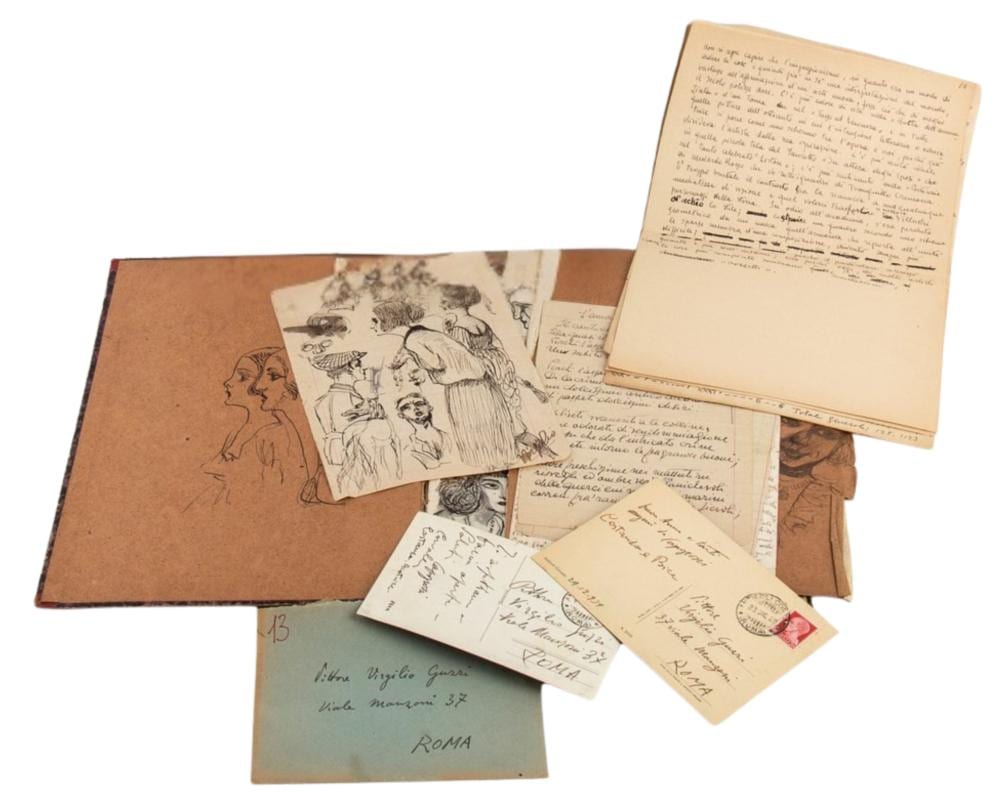 Virgilio Guzzi comparable auction result: capogrossi a virgilio guzzi
