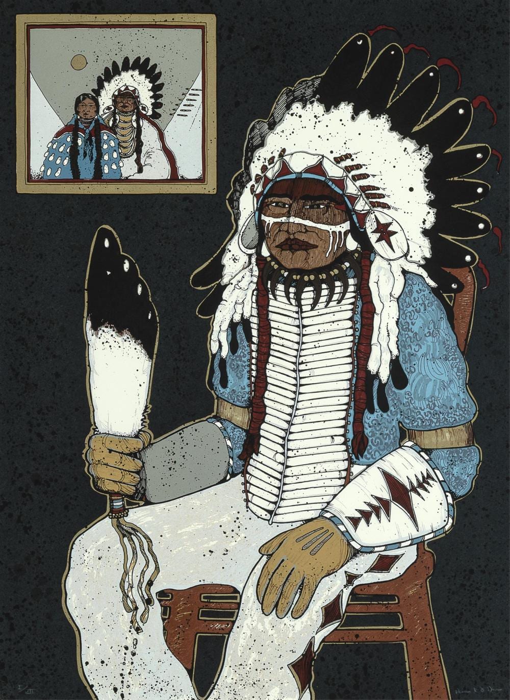 kevin red star indian chief · Santa Fe Art Auction · 2026-03-10 Kevin Red Star comparable auction result: kevin red star indian chief