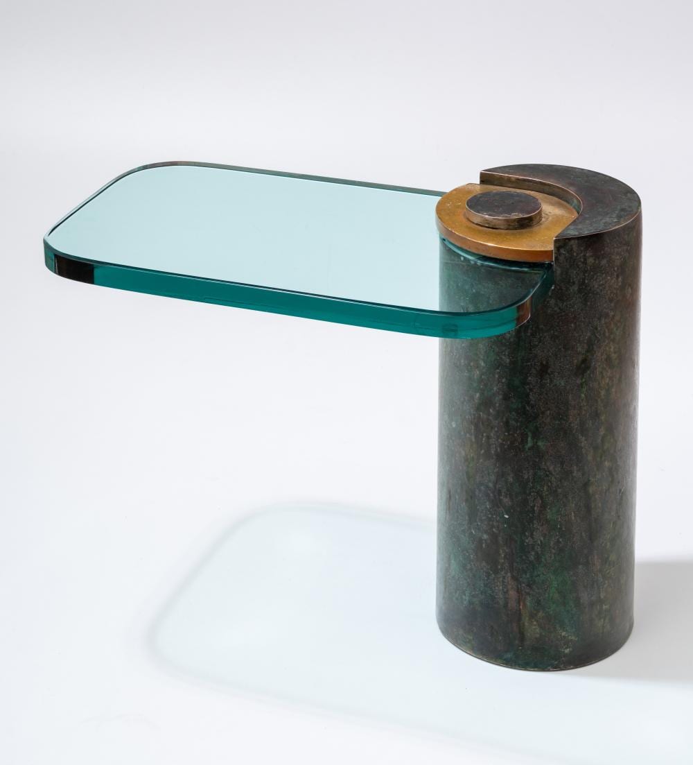 Mesa auxiliar cantilever De Karl Springer EE.UU. década 1970 comparable sale